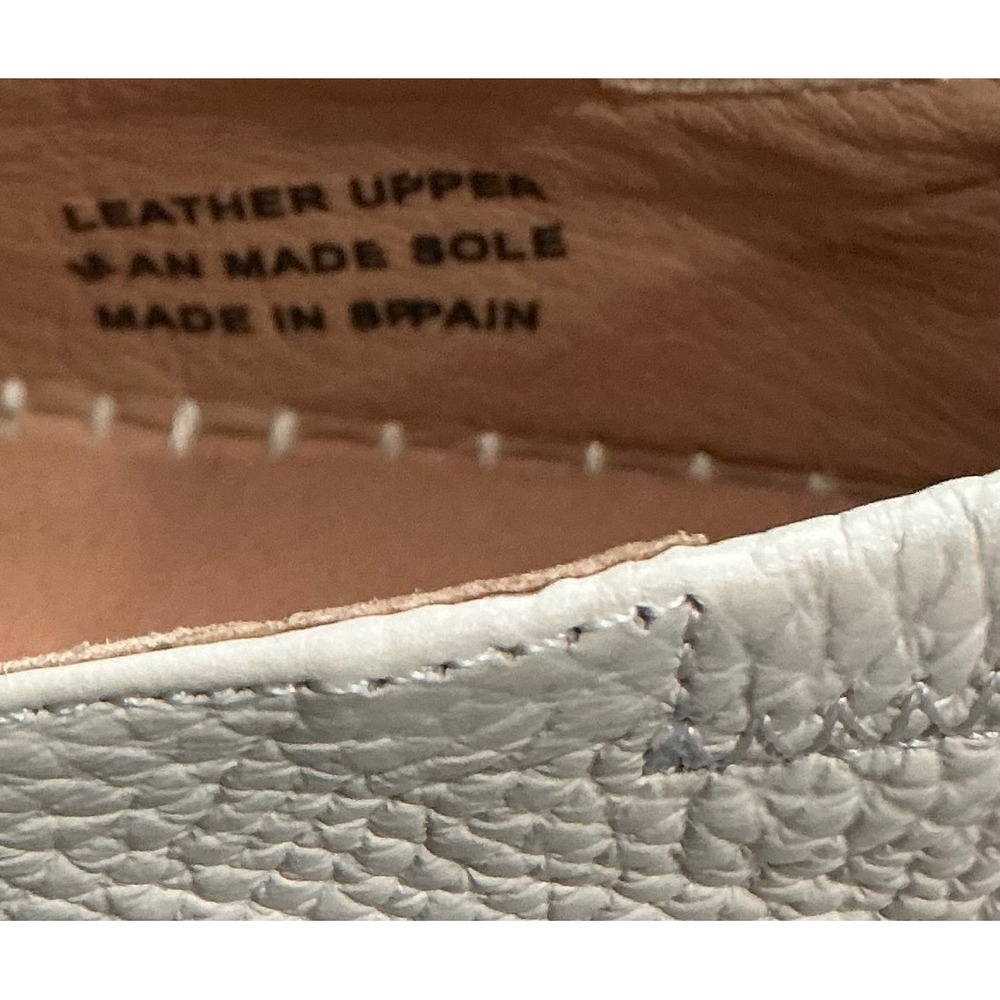 Jutelia Cream Leather Mary Jane Espadrilles Gold Buckle Made‎ in Spain 39 8.5 - Picture 6 of 6